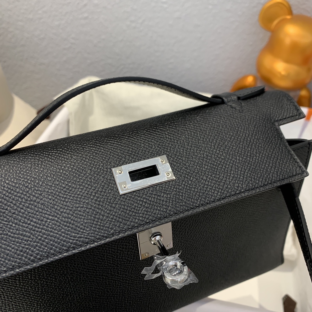 에르메스 미니 켈리백22 블랙 은장 앱송